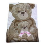 Le Bebe Copert A Tinta Unita con Ricamo per Neonata LBG6314 BIANCO LE BEBE 