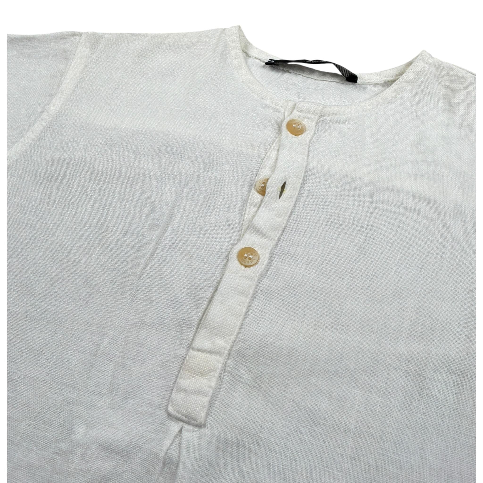 I'M Brian Camicia tinta unita Mezza Manica Bianco per Bambino CA1335J BIANCO I'M BRIAN 