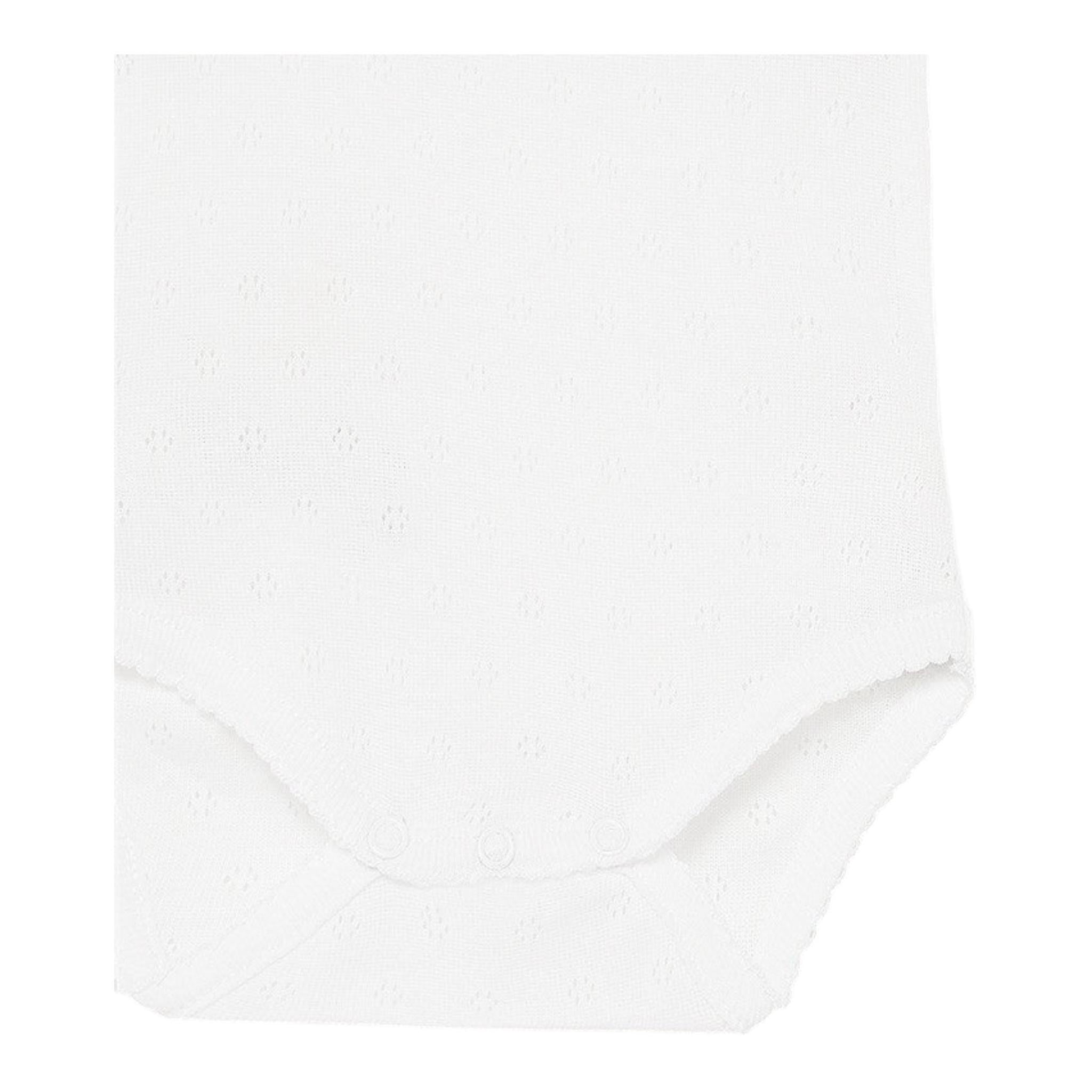 Calamaro Body Tinta Unita A Bretelle per Neonata NIDJD BIANCO CALAMARO 