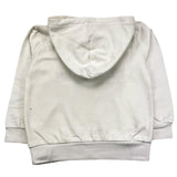 EMC felpa chiusa con cappuccio tinta unita con stampe in contrasto Bianco per Bambino CE2106 BIANCO EMC 