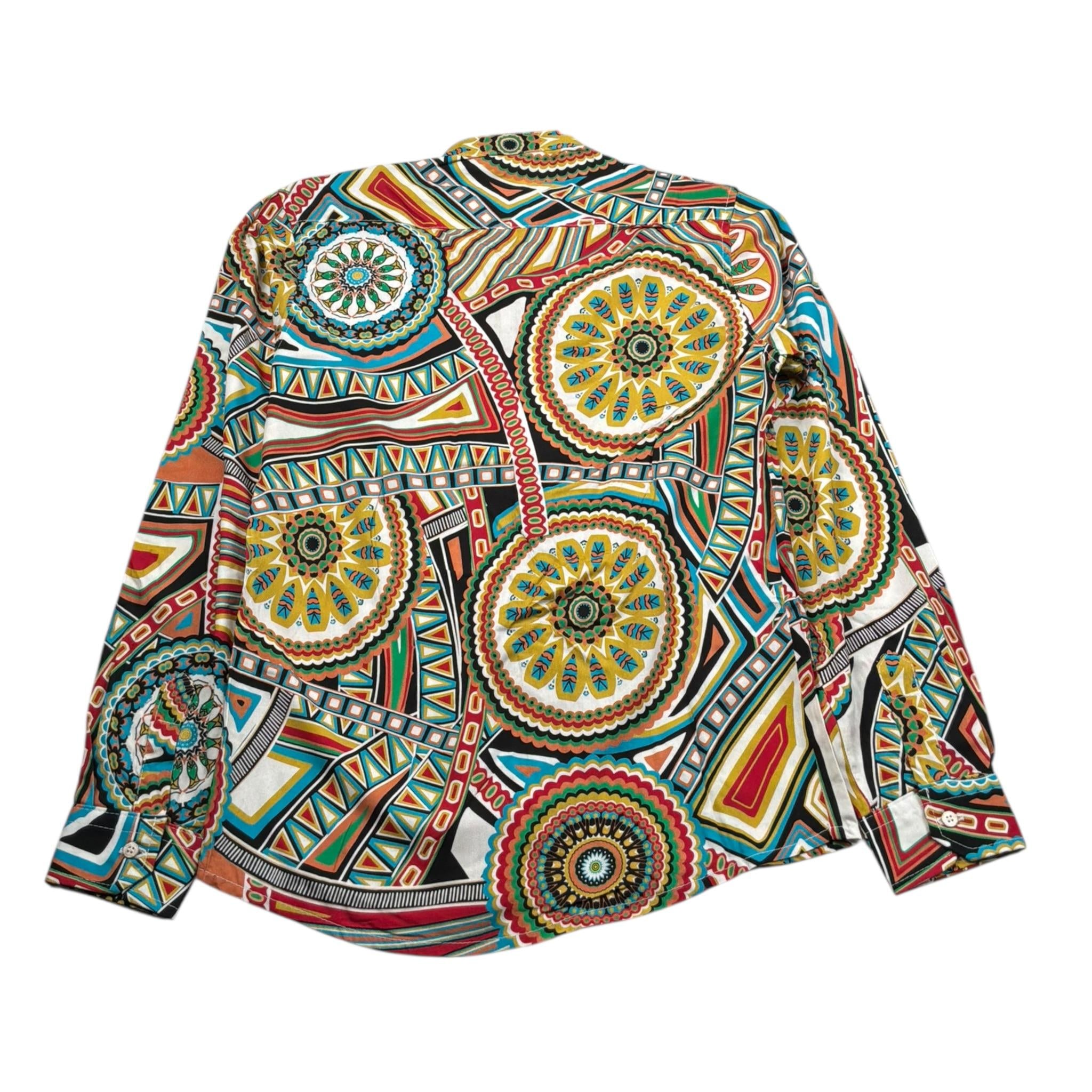 Over-D Camicia Tinta Unita con Fantasia per Bambino OK1087SCM BIANCO OVER-D 