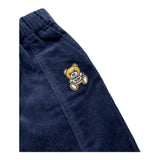 MOSCHINO pantalone tinta unita con camoscio Blu per Bambino MUP053XJ BLU MOSCHINO 