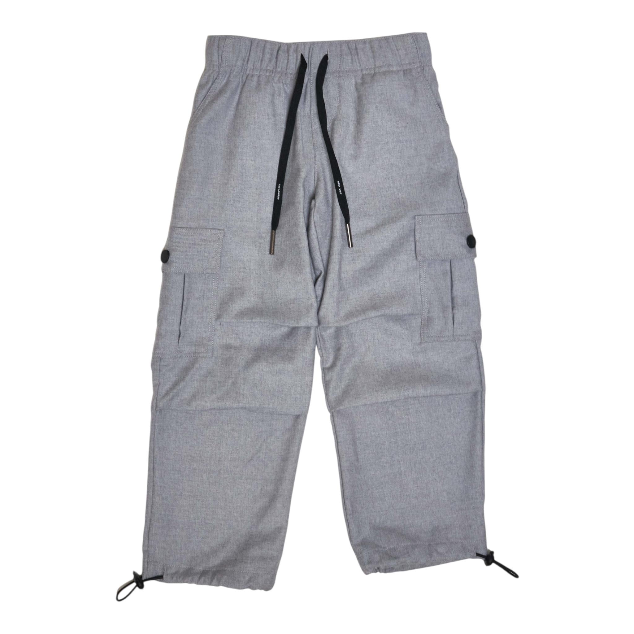 YES LONDON pantalone tinta unita con elastico in vita Grigio per Bambino JR3053 GRIGIO YES LONDON 