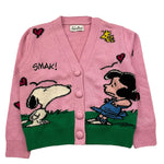 SAINT BARTH cardigan tinta unita con ricami snoopy Rosa per Bambina DIDY ROSA SAINT BARTH 