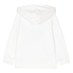 STELLA McCARTNEY felpa chiusa con cappuccio tinta unita con stampa Bianco per Neonata TV4B00 BIANCO STELLA McCARTNEY 