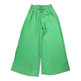 Liu Jo Pantalone Modello Palazzo Tinta Unita Verde Per Bambina