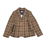 MOSCHINO giacca tinta unita con fantasia quadri Marrone per Bambina HUA009 MARRONE MOSCHINO 