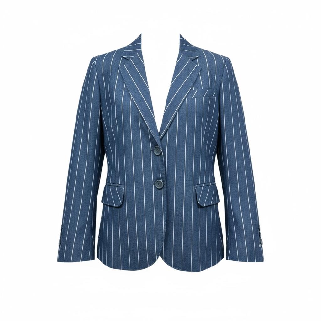 Manuel & Frank Giacca Tinta Unita con Fantasia A Righe per Bambino MF6263R BLU MANUEL & FRANK 