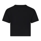 Nike T-Shirt Girocollo Tinta Unita con Logo per Bambina 36L670 NERO NIKE 