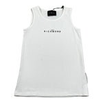 John Richmond Canotta Tinta Unita con Logo per Bambino RGP26004CN BIANCO JOHN RICHMOND 