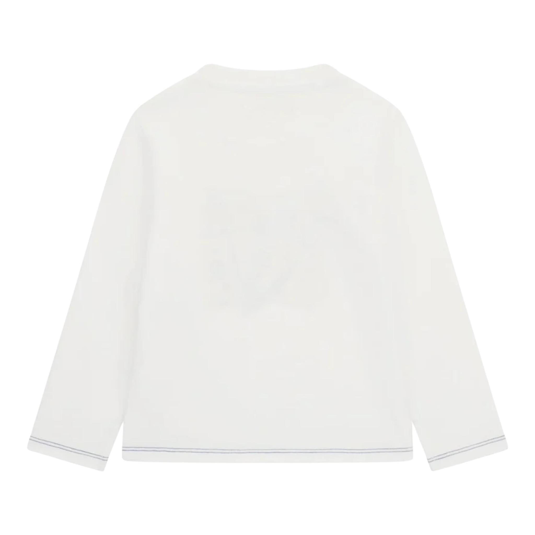 GUESS shirt girocollo tinta unita con stampa Bianco per Neonato N4YI01K8HM4NXXXX BIANCO GUESS 