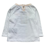 Trussardi Shirt Girocollo Tinta Unita con Logo per Neonata TIP26138TS BIANCO TRUSSARDI 