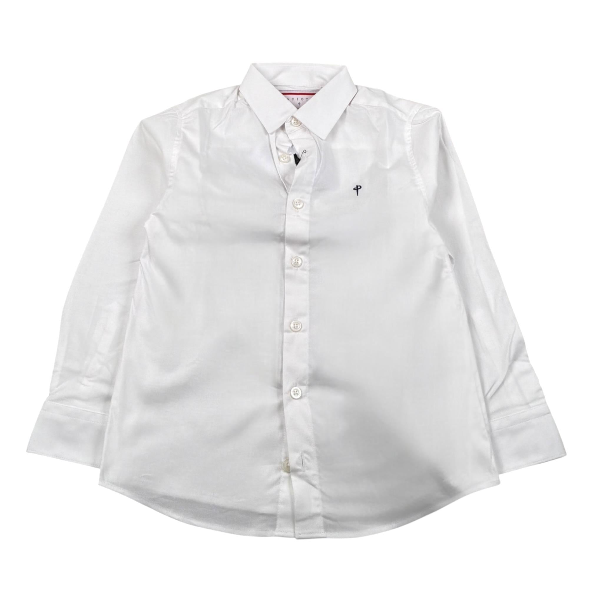 Cesare Paciotti Camicia Tinta Unita Manica Lunga per Bambino CMP4153J BIANCO CESARE PACIOTTI 