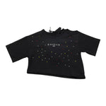 Gaelle T-Shirt Tinta Unita con Brillantini per Bambina 2746MY00410 NERO GAELLE 