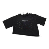 Gaelle T-Shirt Tinta Unita con Brillantini per Bambina 2746MY00410 NERO GAELLE 