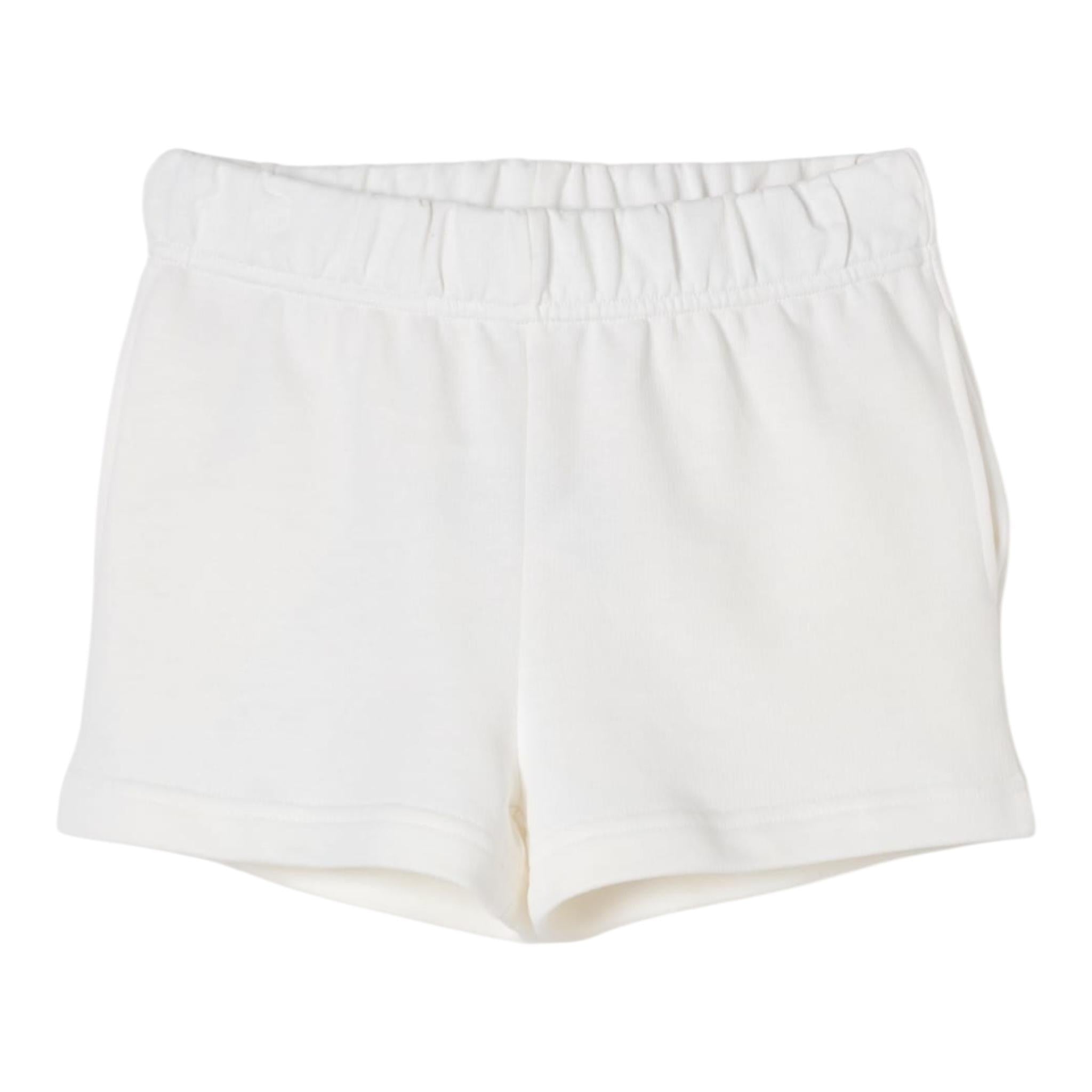 Stella Mccartney Short Tinta Unita con Stampa per Bambina TW6D99J BIANCO STELLA McCARTNEY 
