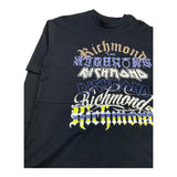 JOHN RICHMOND shirt girocollo tinta unita con stampa in contrasto Nero per Bambino RBA25200TS NERO JOHN RICHMOND 