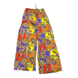 4Giveness Pantalone Tinta Unita Con Fantasia Multicolor A Palazzo Multicolor Per Bambina