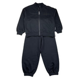 JOHN RICHMOND completo 2 pezzi felpa-pantalone tinta unita Nero per Bambina RGA25005CF NERO JOHN RICHMOND 