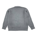 IL GUFO maglia tinta unita con ricami Grigio per Bambino A24MA470EM436 GRIGIO IL GUFO 