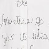 Simonetta Camicia Tinta Unita con Logo per Bambina SW5A40 BIANCO SIMONETTA 