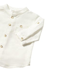 Mayoral Camicia Tinta Unita con Fantasia A Righe per Neonato 11033 PANNA MAYORAL 