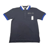 Yours Polo Mezza Manica Tinta Unita Con Profili In Contrasto Blu Per Bambino
