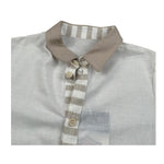New Gereration Camicia Mezza Manica tinta unita Panna per Bambino 22161 PANNA NEW GERERATION 