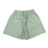 Hinnominate Short Tinta Unita Con Elastico In Vita Verde Acqua Per Bambina