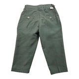 Yes London Pantalone Tinta Unita Con Elastico In Vita Verde Per Bambino