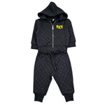 John Richmond Completo 2 Pezzi Felpa-Pantaloni per Neonato RIP26116CF NERO JOHN RICHMOND 