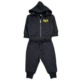 John Richmond Completo 2 Pezzi Felpa-Pantaloni per Neonato RIP26116CF NERO JOHN RICHMOND 