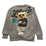 BRAND NAME felpa chiusa girocollo tinta unita Grigio per Bambino BN220S GRIGIO BRAND NAME 