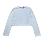 Juicy Couture Shirt Girocollo Tinta Unita con Stampa per Bambina JBX6619 BIANCO JUICY COUTURE 