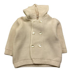 BABY LORD cardigan tinta unita con cappuccio Panna per Neonato 810 PANNA BABY LORD 