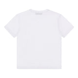 ROBERTO CAVALLI t-shirt girocollo tinta unita con stampa in contrasto Bianco per Bambina TJT60W BIANCO ROBERTO CAVALLI 