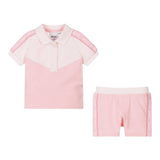 Boss Completo 2 Pezzi Short-Polo Tinta Unita per Neonata J52195 ROSA BOSS 