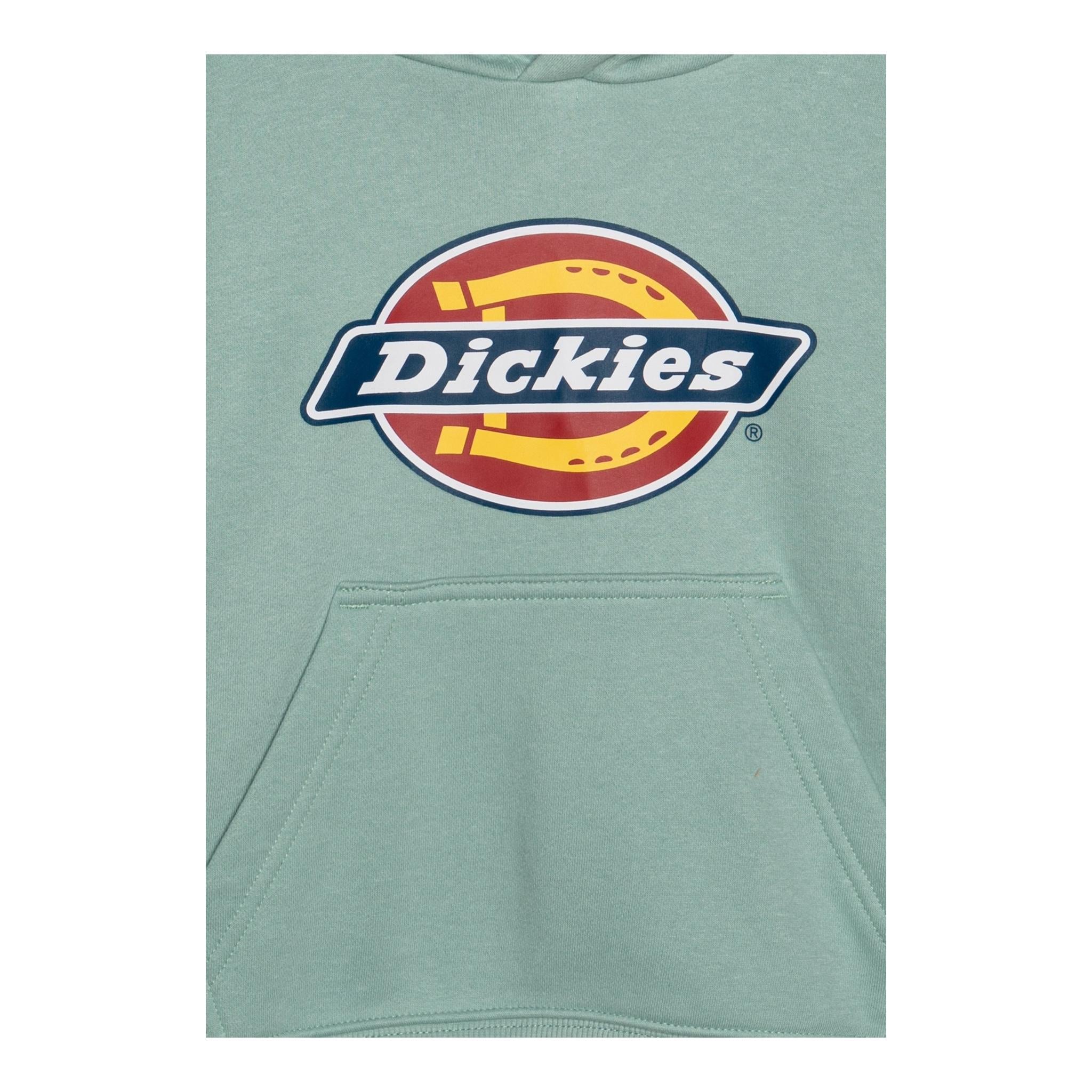 DICKIES felpa tinta unita con cappuccio e logo Verde acqua per Bambino DK0KWR27KBK1 VERDE ACQUA DICKIES 