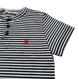 Manuel Ritz T-Shirt Fantasia A Righe Bianco/Blu per Neonato MR3087N BIANCO/BLU MANUEL RITZ 
