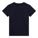 Guess T-Shirt Girocollo Tinta Unita con Stampa per Bambino N5RI16K8HM4 BLU GUESS 