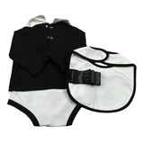 John Richmond Body Manica Lunga Tinta Unita con Cappello per Neonato RLP26002TUU NERO JOHN RICHMOND 