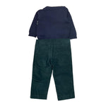 LALALU' completo 3 pezzi cardigan-camicia-pantalone Blu per Bambino CTL012NX BLU LALALU' 