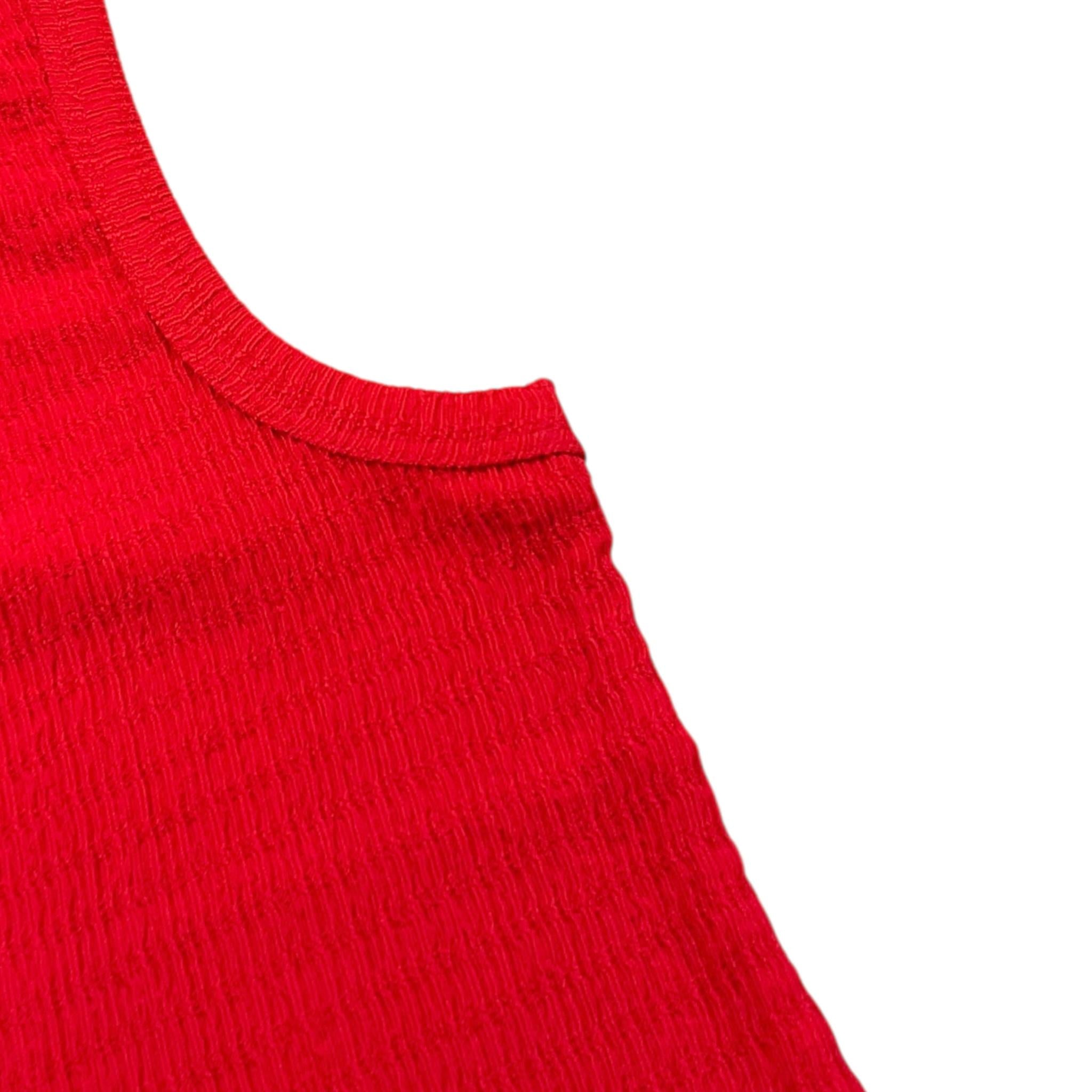 Dixie Canotta Girocollo Tinta Unita per Bambina MO07032G74 ROSSO DIXIE 