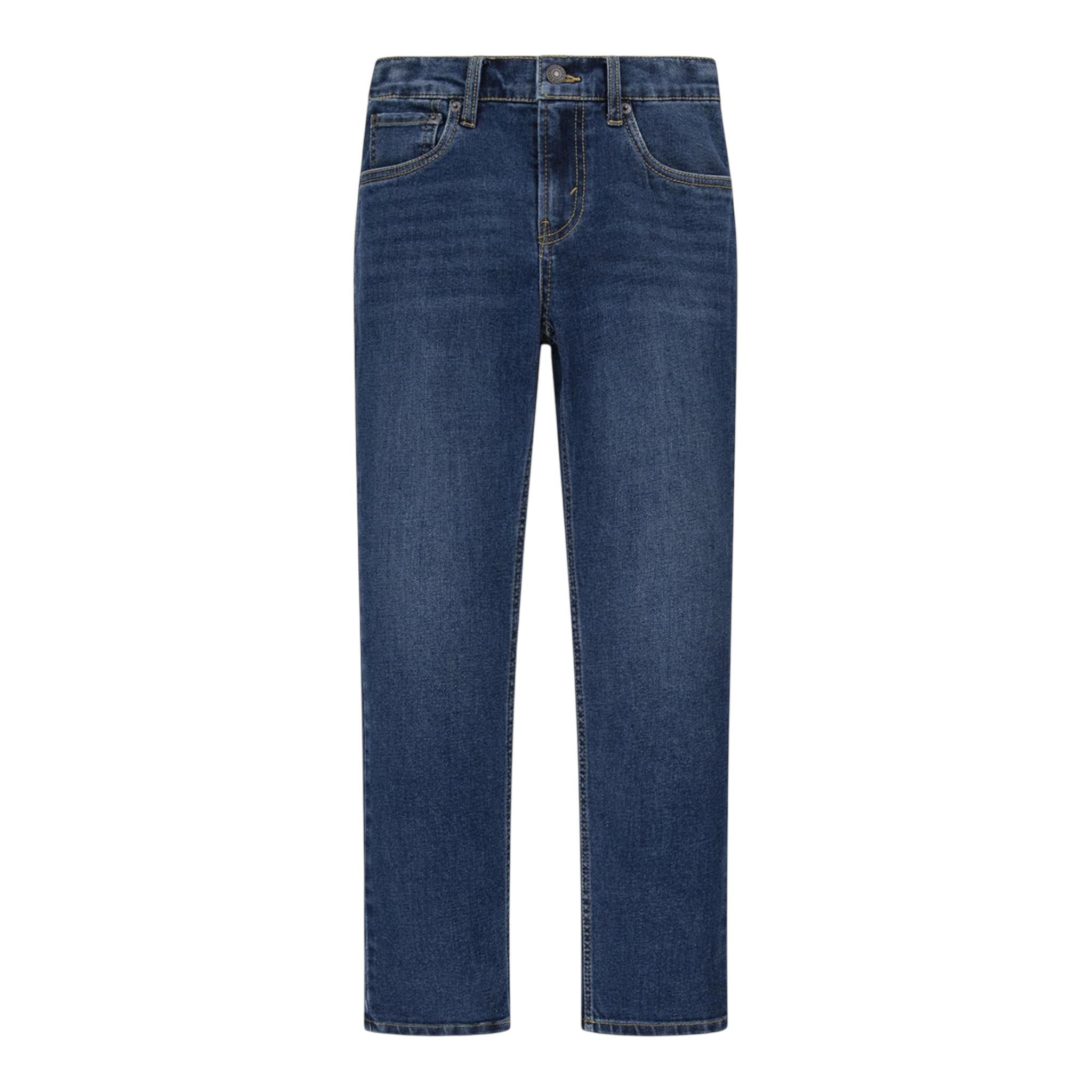 Levi'S Jeans Tinta Unita con Girovita Regolabile per Bambino E6728 BLU LEVI'S 
