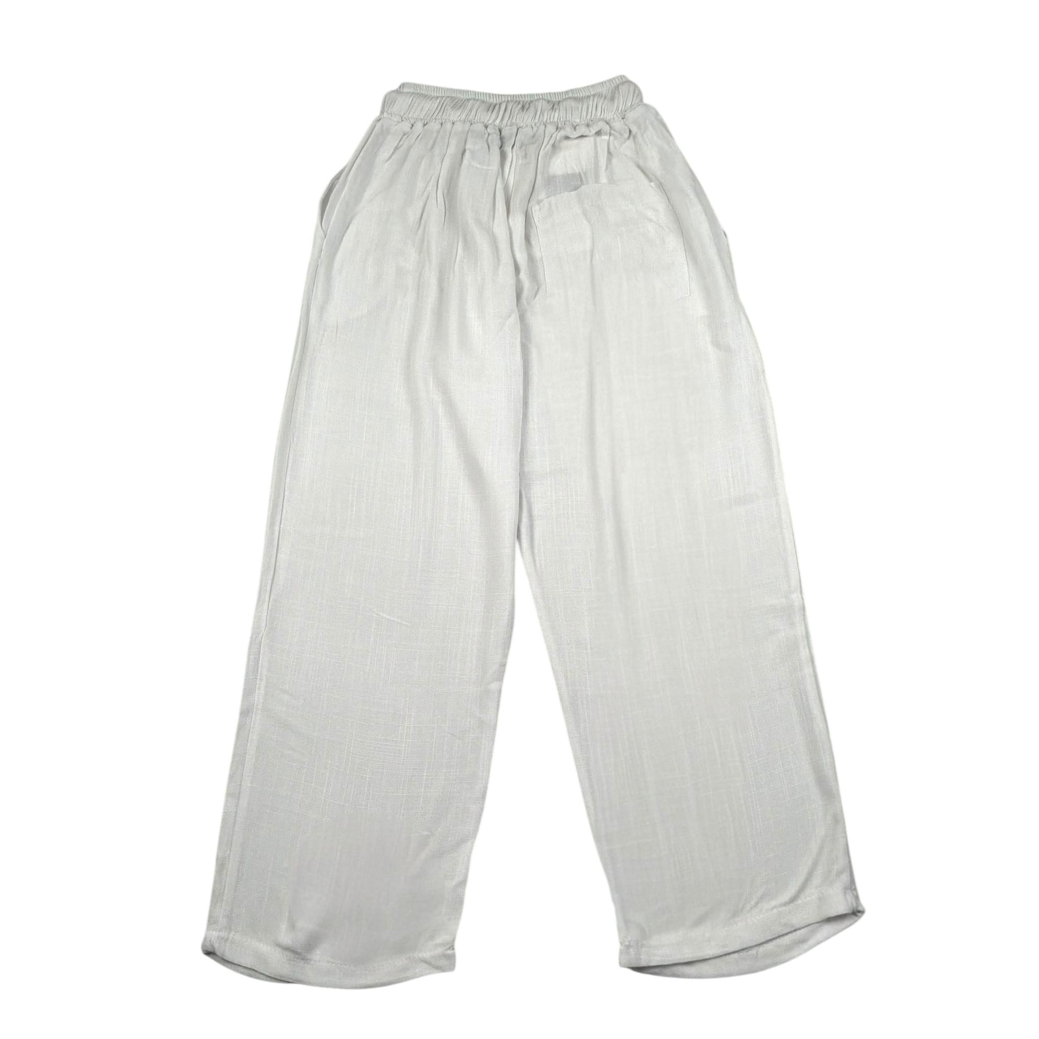 Louis Dieudonne' Pantalone Tinta Unita con Elastico In Vita per Bambino LDPA PANNA LOUIS DIEUDONNE' 