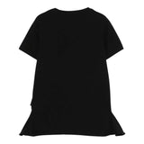 John Richmond T-Shirt Girocollo Tinta Unita con Stampa per Bambina RGP25139TSX NERO JOHN RICHMOND 
