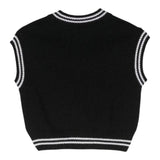 ELISABETTA FRANCHI gilet in maglia scollo a v tinta unita Nero per Bambina EFMA153X NERO ELISABETTA FRANCHI 