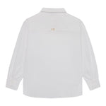 Twinset Camicia Tinta Unita con Brillantini per Bambina 251GJ2QM0 BIANCO TWINSET 