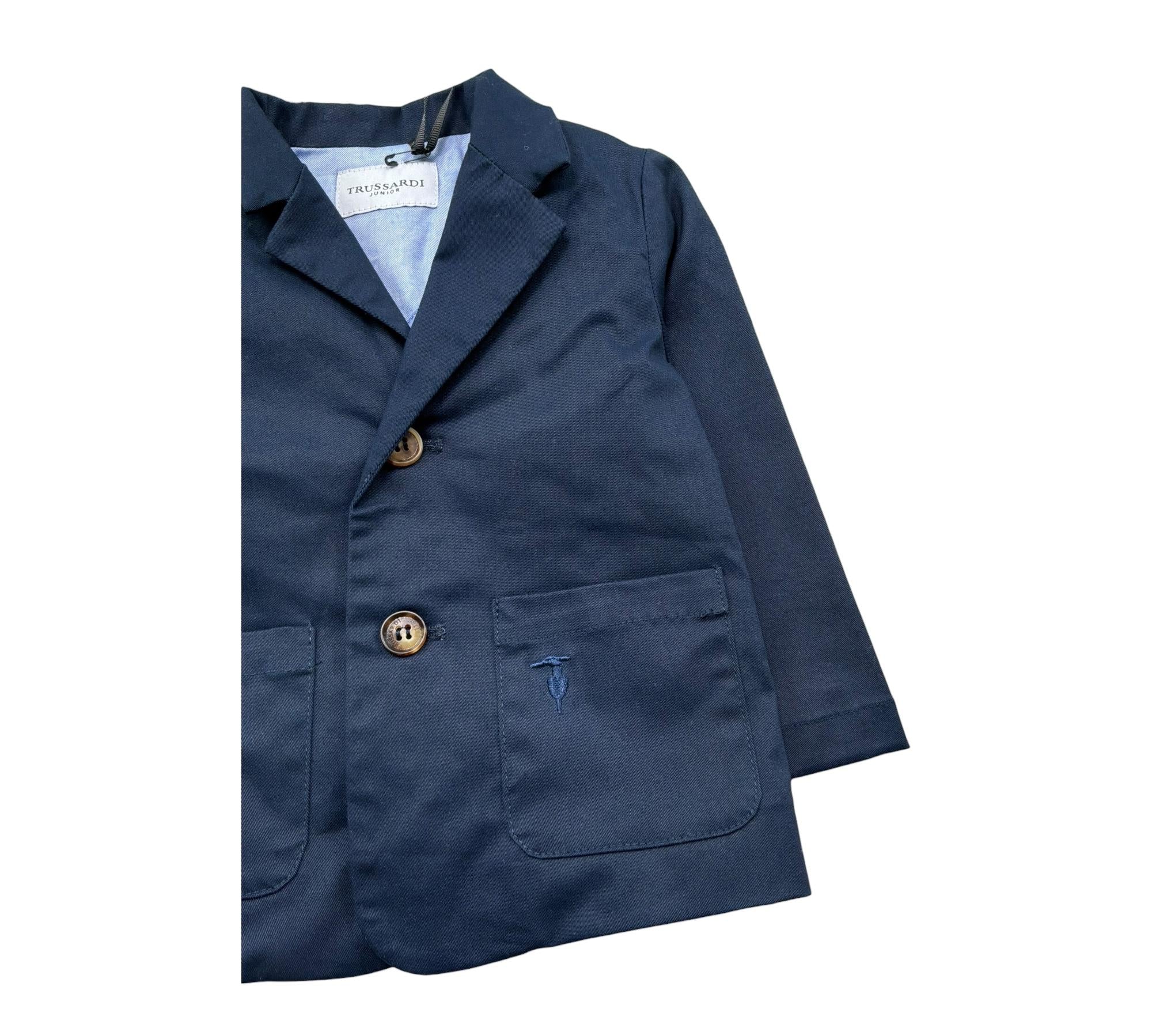 Trussardi Giacca Tinta Unita con Bottoni per Neonato TIP26144GC BLU TRUSSARDI 
