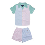 Ralph Lauren Completo 2 Pezzi Pigiama Camicia-Shorts  per Bambina 9P01400 MULTICOLOR RALPH LAUREN 